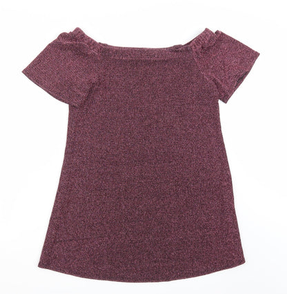 Additional front view of New Look women’s pink a-line, size UK 8