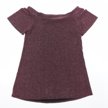 Back view of New Look women’s pink a-line, size UK 8