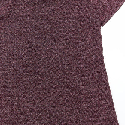 Brand and care label for New Look women’s pink a-line, size UK 8