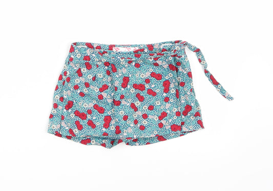 Palomino Girls Green Floral  Bermuda Shorts Size 6 Years