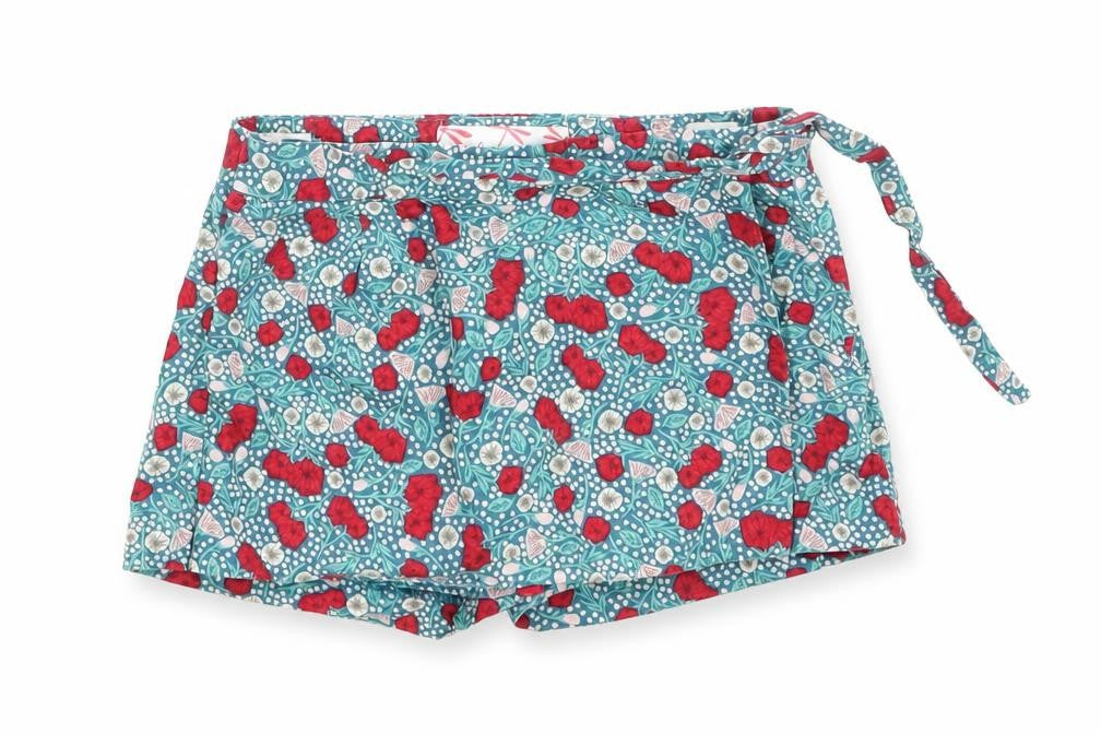 Palomino Girls Green Floral  Bermuda Shorts Size 6 Years