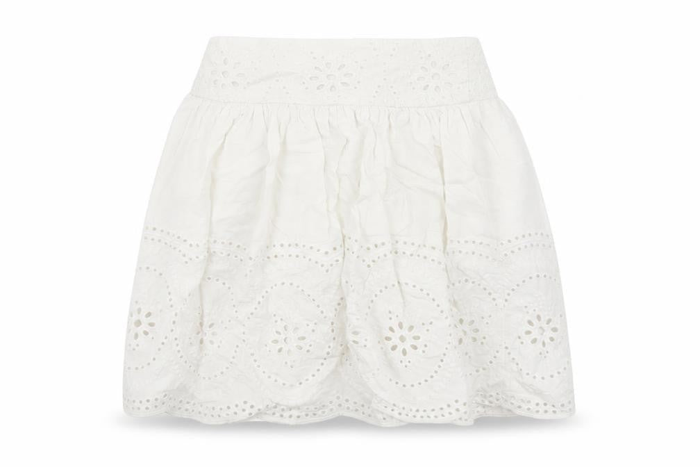 Zara Girls White   A-Line Skirt Size 5 Years