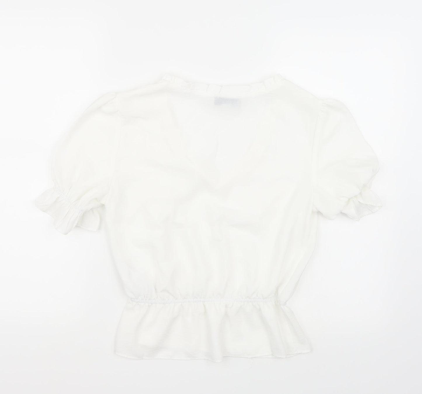 Topshop Womens White   Basic T-Shirt Size 6