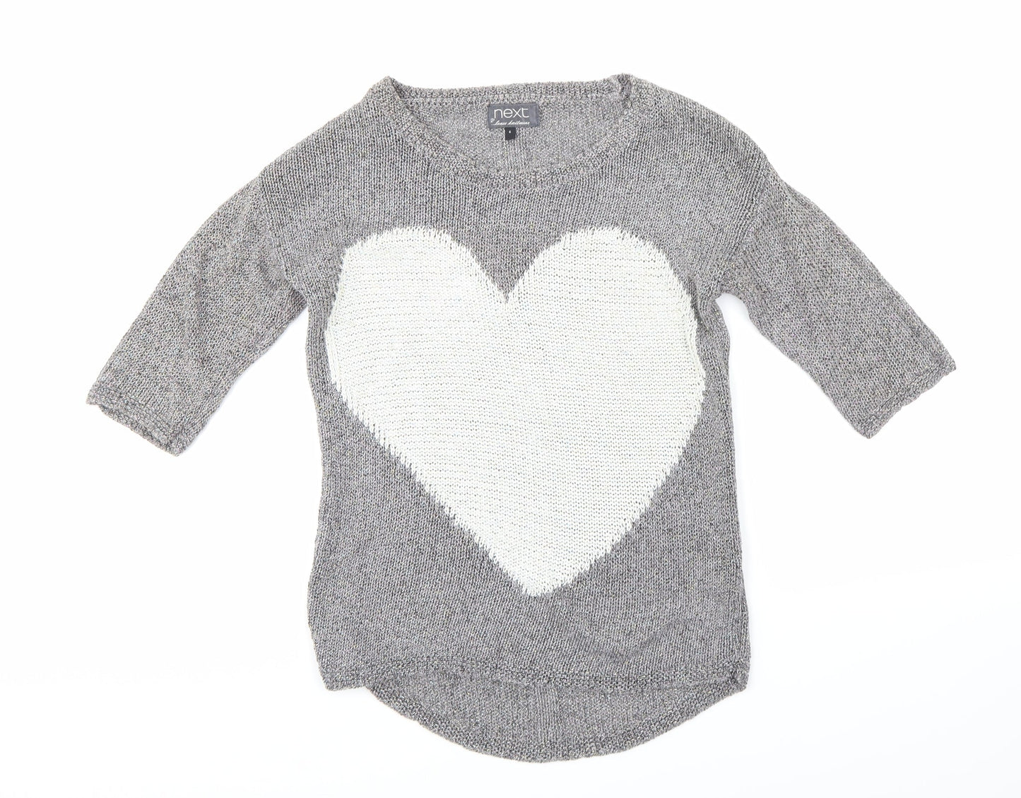 NEXT Womens Grey  Knit Pullover Jumper Size 6