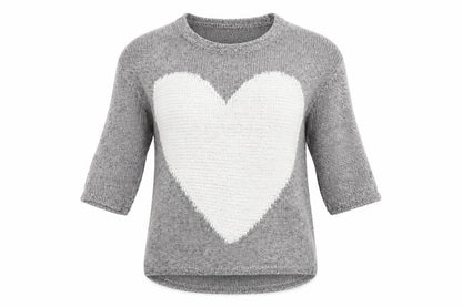 Front view of Next women’s grey knit jumper, size UK 6