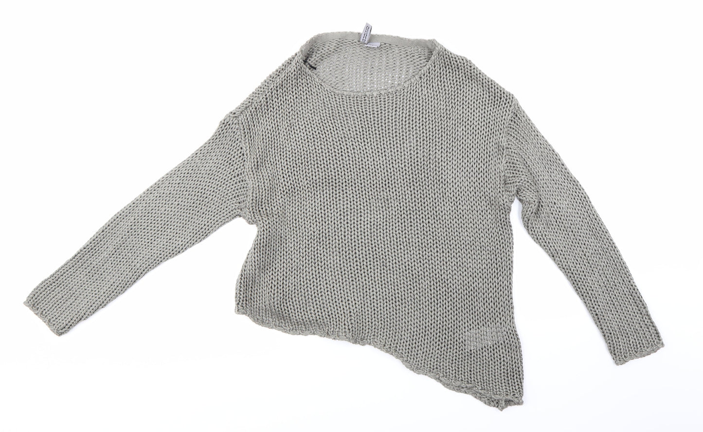 H&M Womens Grey  Knit Pullover Jumper Size M
