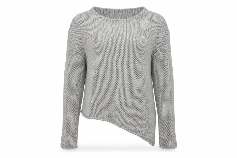 H&M Womens Grey  Knit Pullover Jumper Size M
