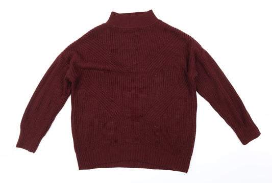 Primark Womens Purple  Knit Pullover Jumper Size M