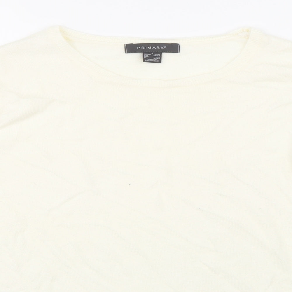 Primark Womens Beige  Knit Pullover Jumper Size S