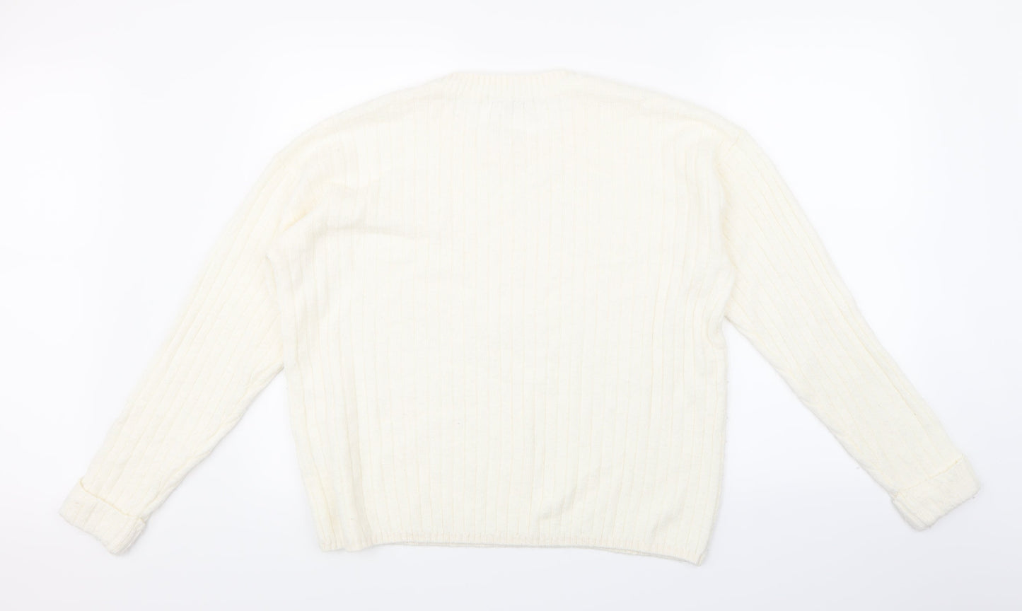 George Womens Beige  Knit Pullover Jumper Size L