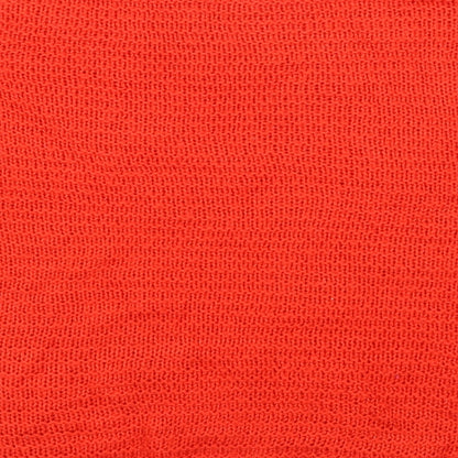Brand and care label for H&M women’s red knit jumper, size XS