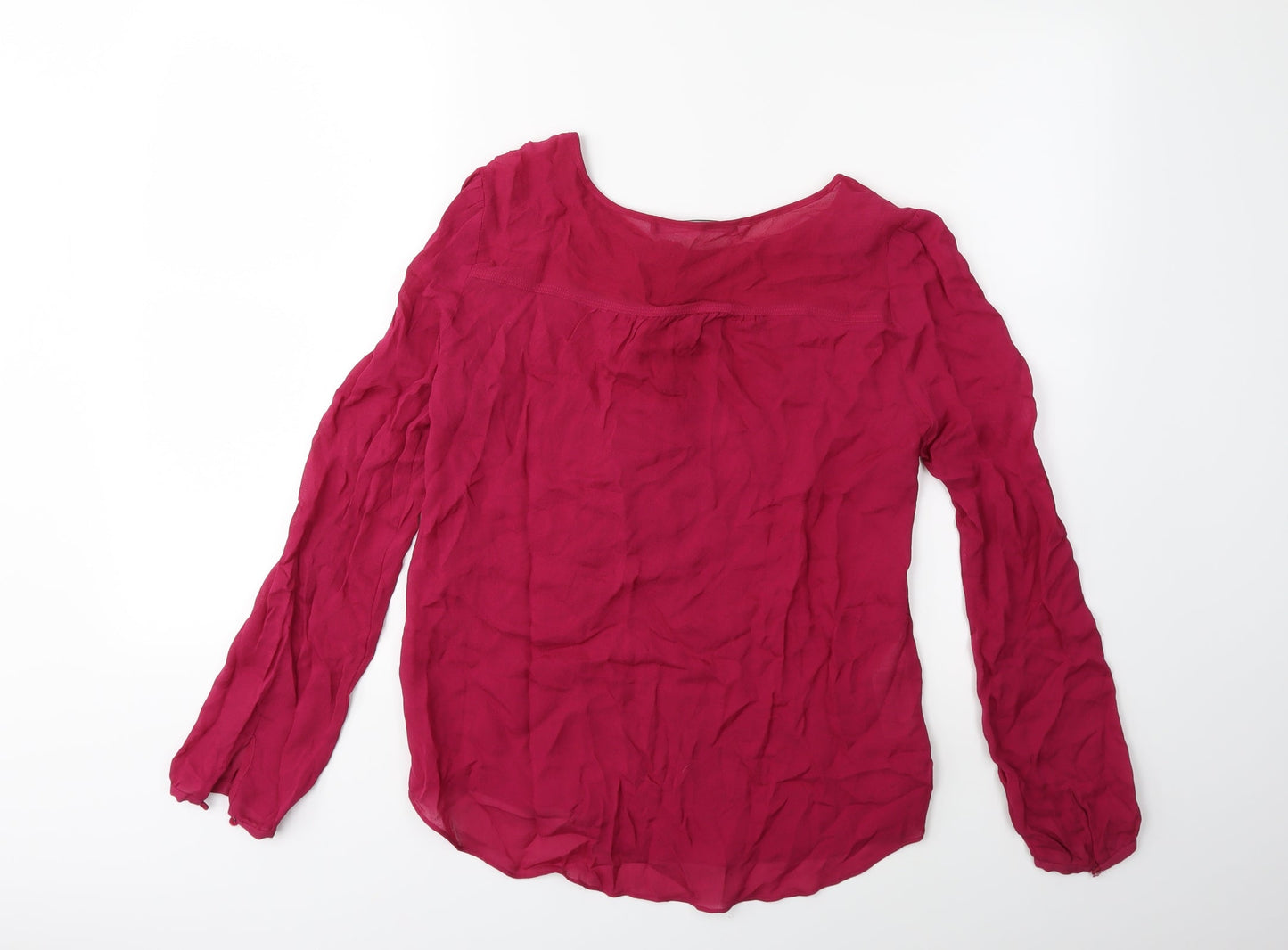 Preworn Womens Pink   Basic Blouse Size 8