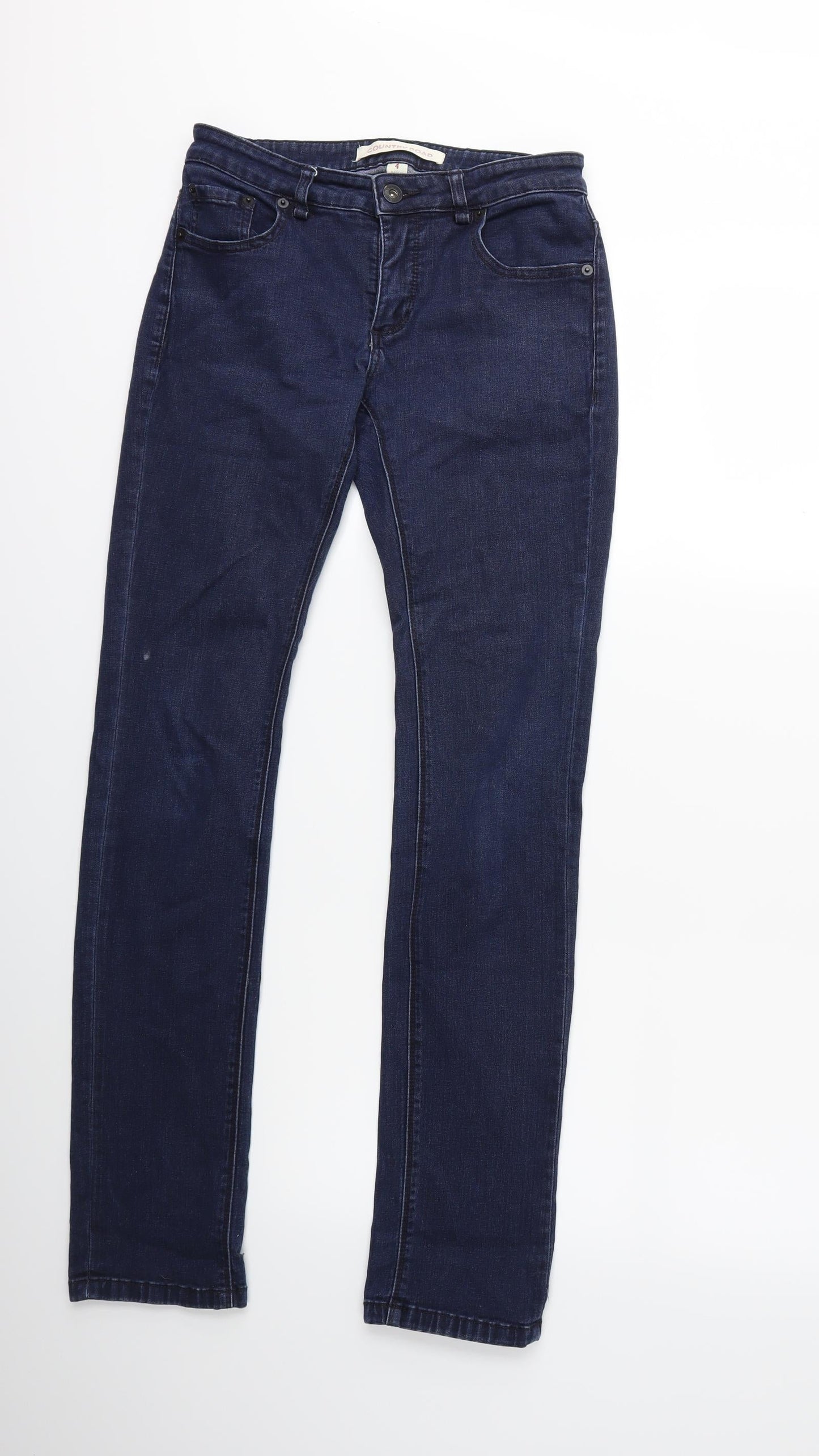 Country Road Womens Black  Denim Straight Jeans Size 26 in L31 in