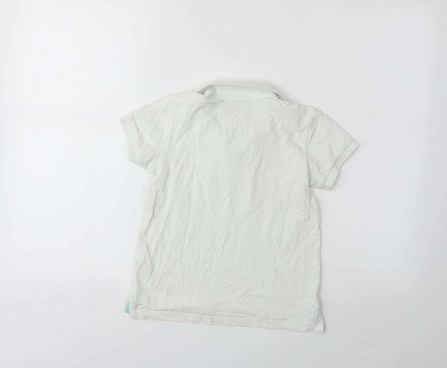 H&M Boys White   Basic Polo Size 5-6 Years