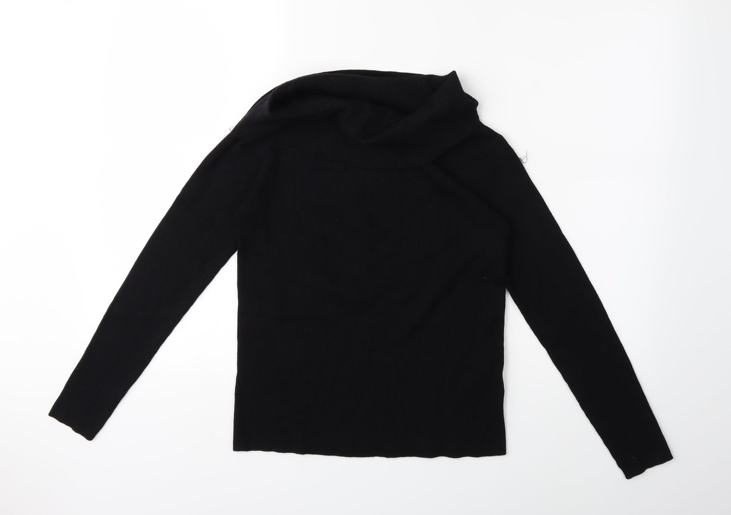 H&M Womens Black  Knit Pullover Jumper Size M