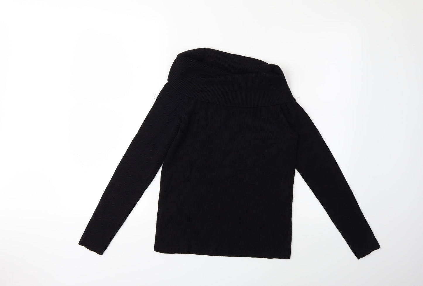 H&M Womens Black  Knit Pullover Jumper Size M
