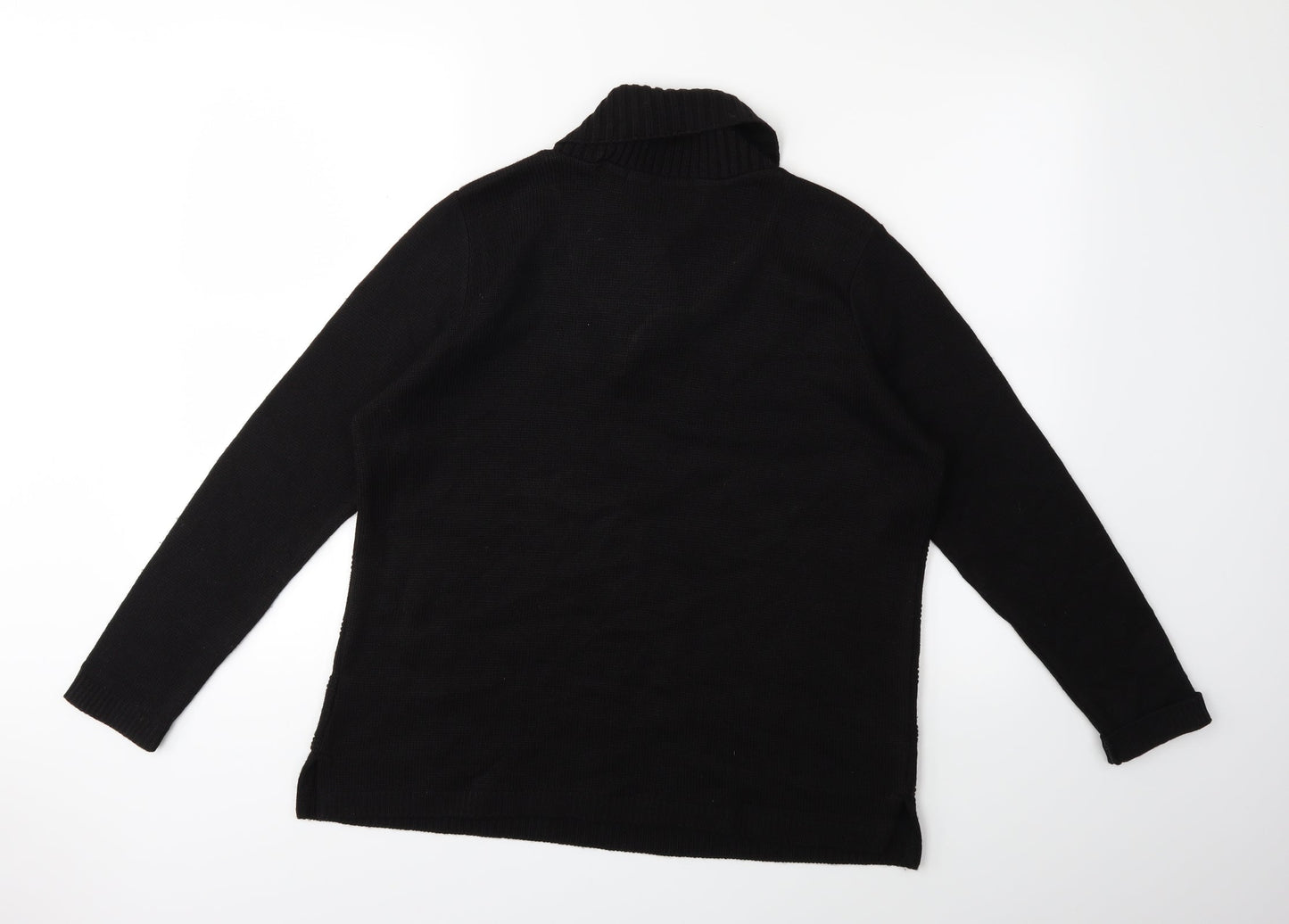victoria - eve Womens Black  Knit Pullover Jumper Size M
