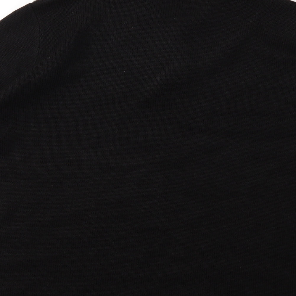 victoria - eve Womens Black  Knit Pullover Jumper Size M