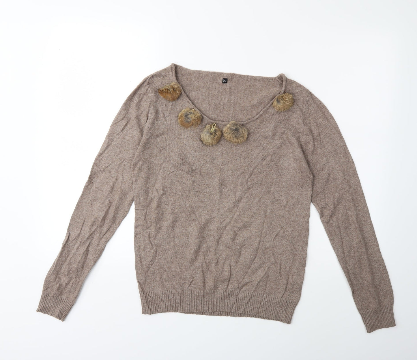 Preworn Womens Brown   Pullover Jumper Size S