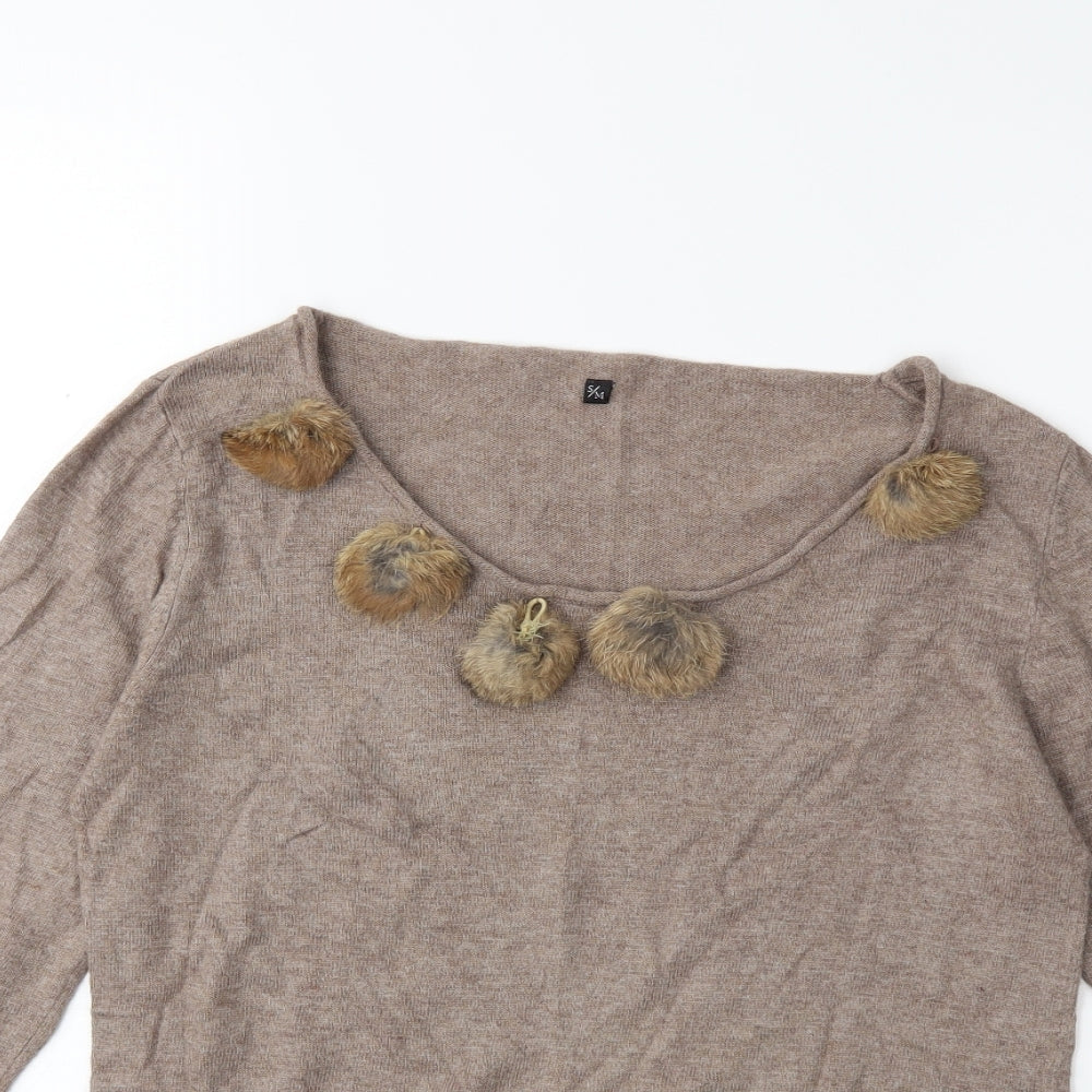 Preworn Womens Brown   Pullover Jumper Size S
