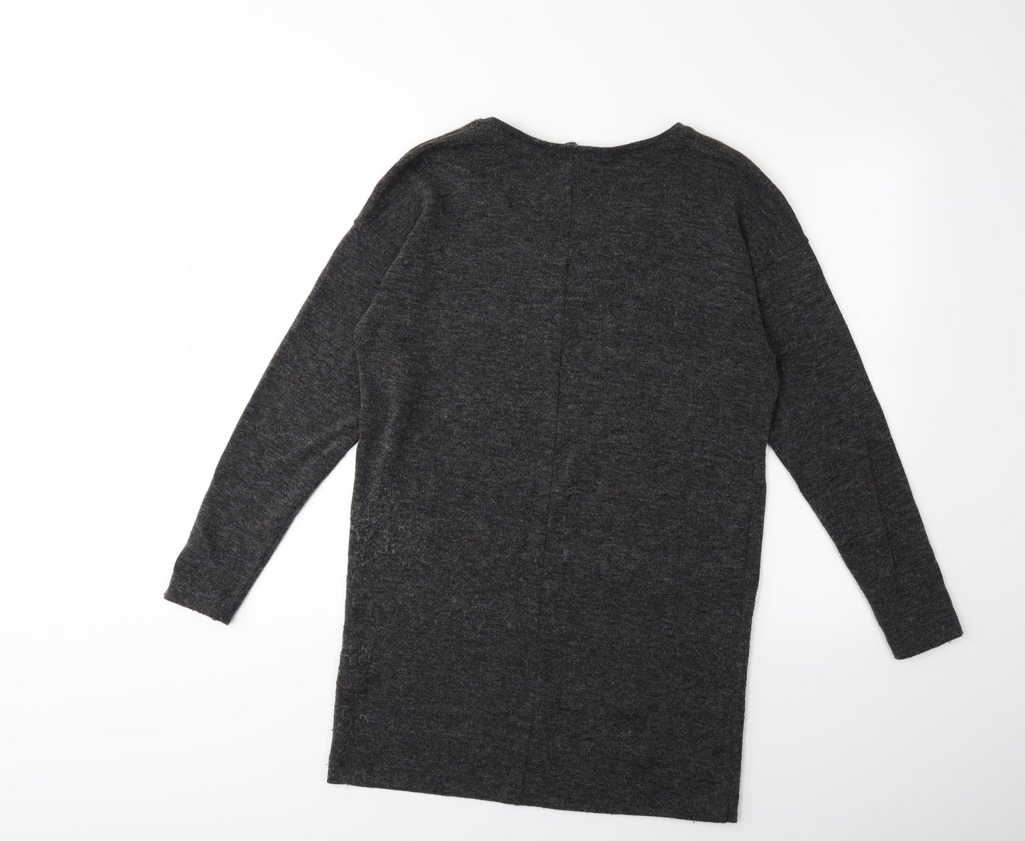 Zara Womens Grey  Knit Pullover Jumper Size S