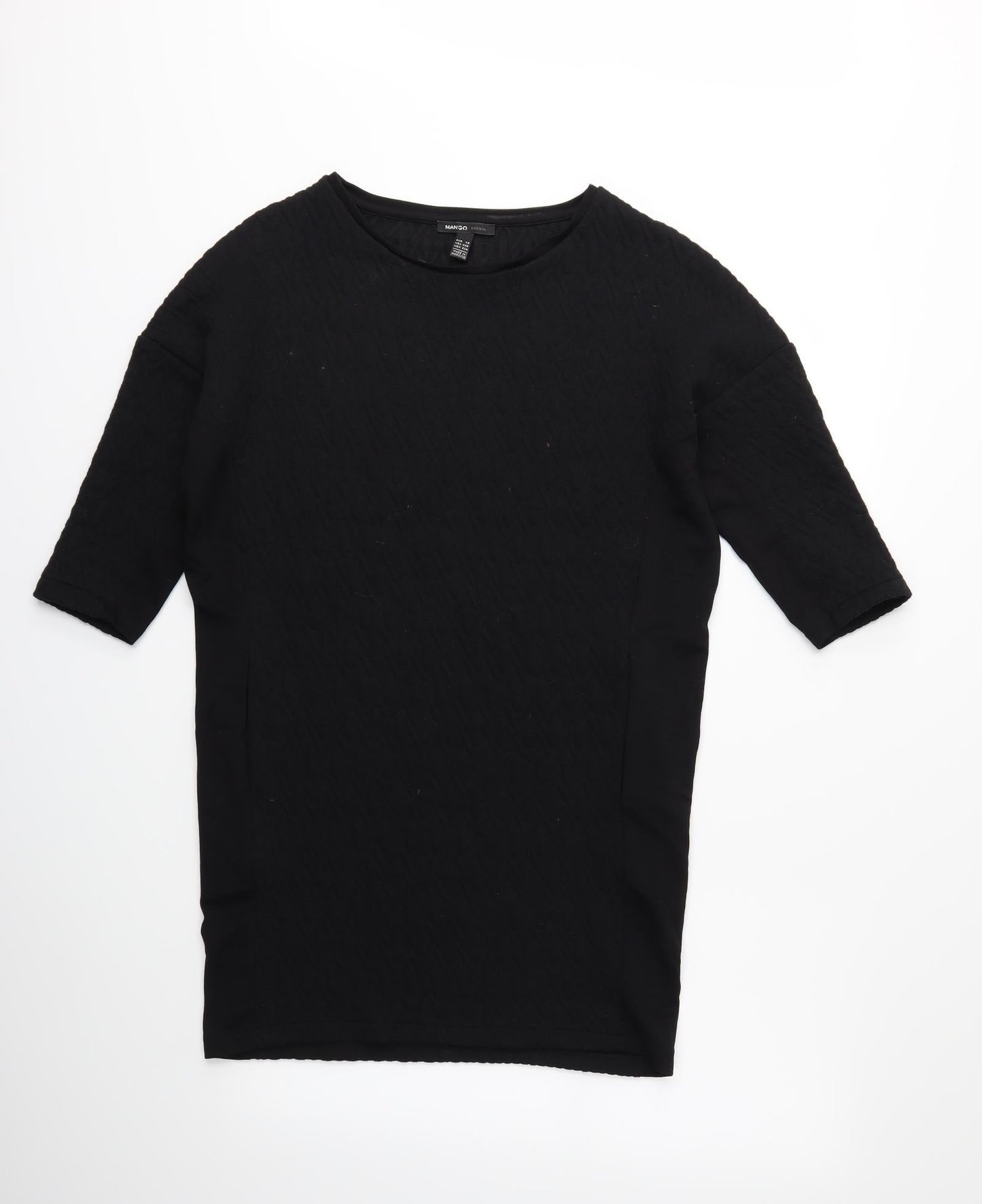 Mango Womens Black   Pullover Sweatshirt Size XS