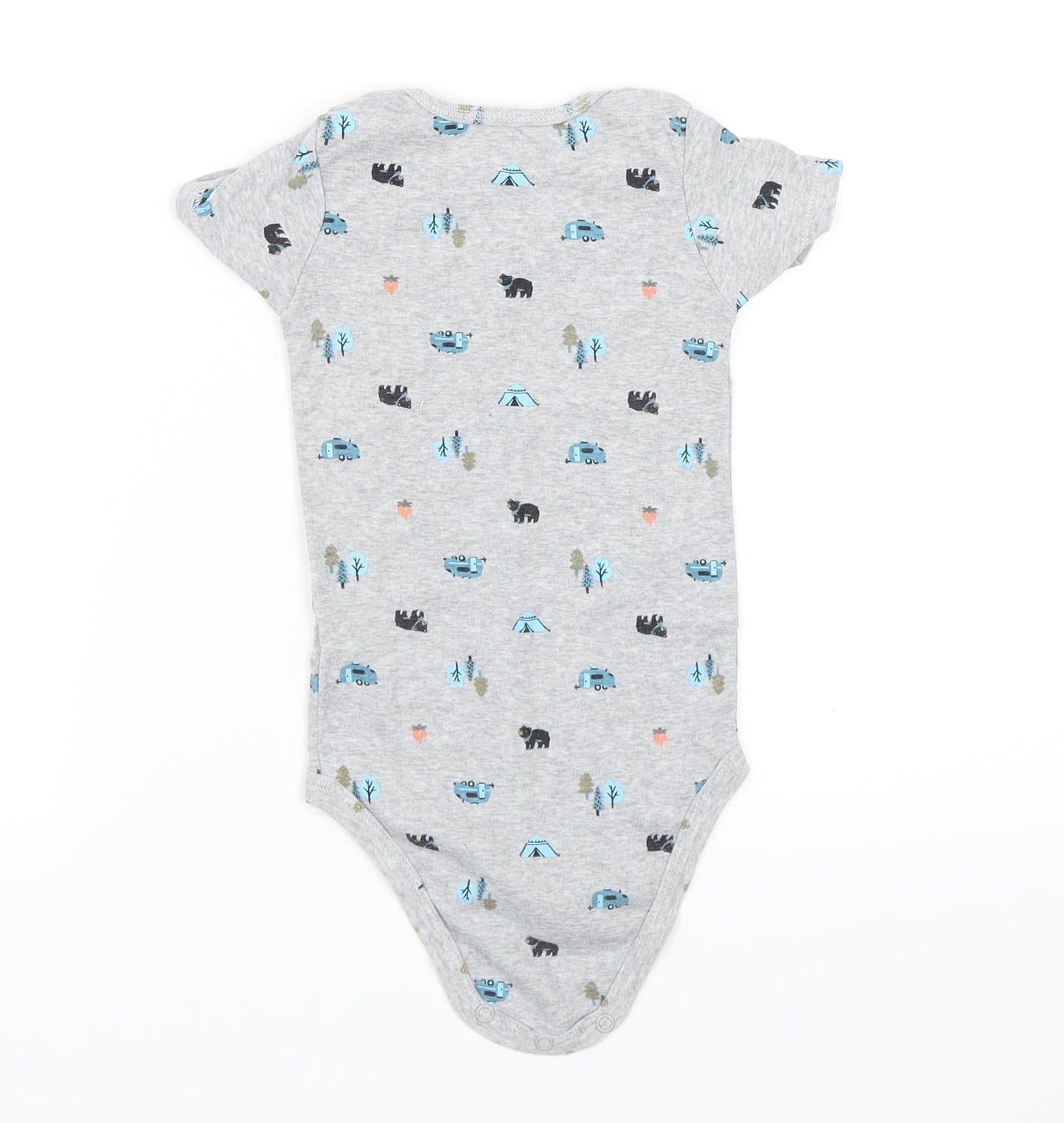 Carter's Boys Grey   Babygrow One-Piece Size 18 Months