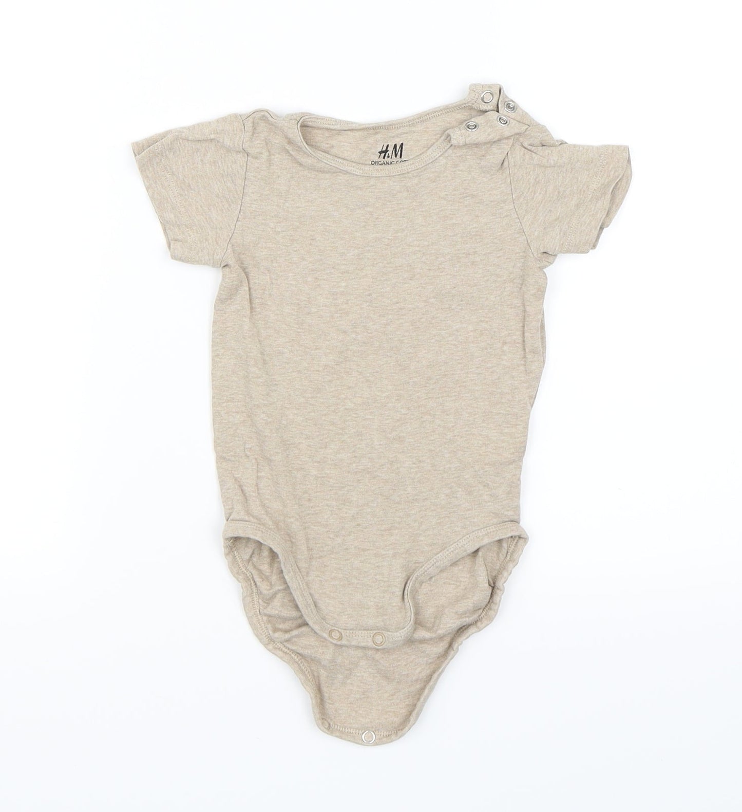 H&M Boys Beige   Babygrow One-Piece Size 12-18 Months