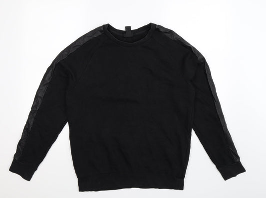 H&M Mens Black   Pullover Sweatshirt Size M