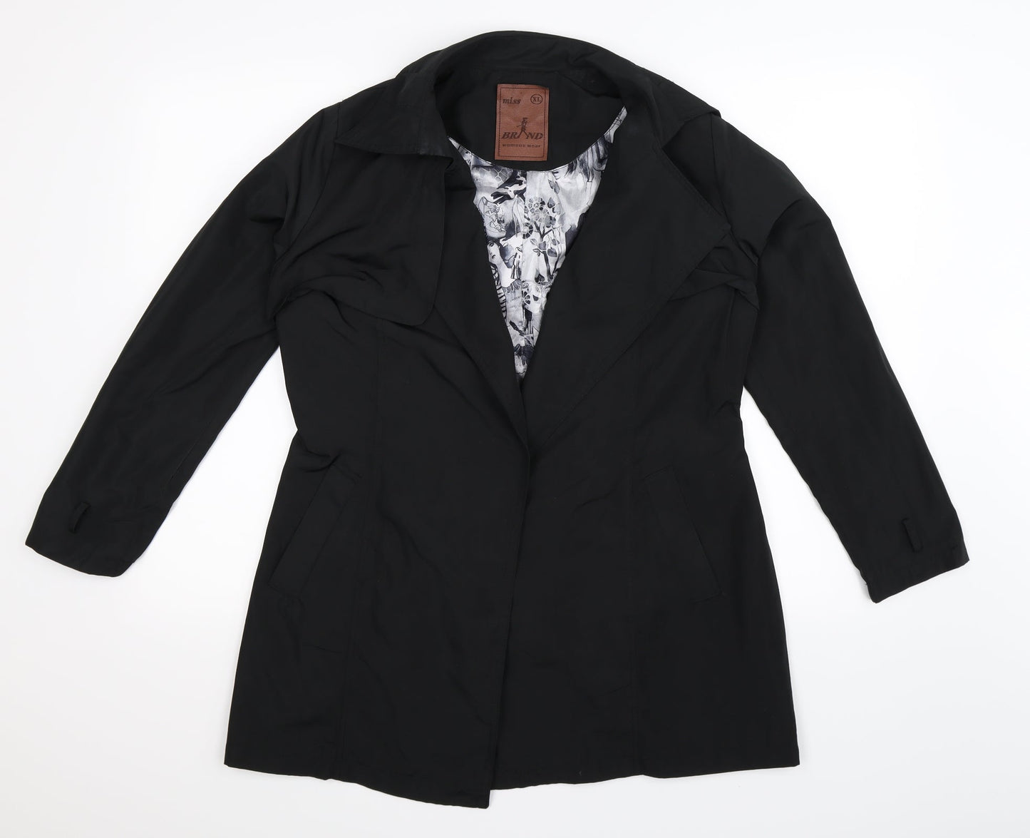 Miss Brand Womens Black   Jacket  Size XL