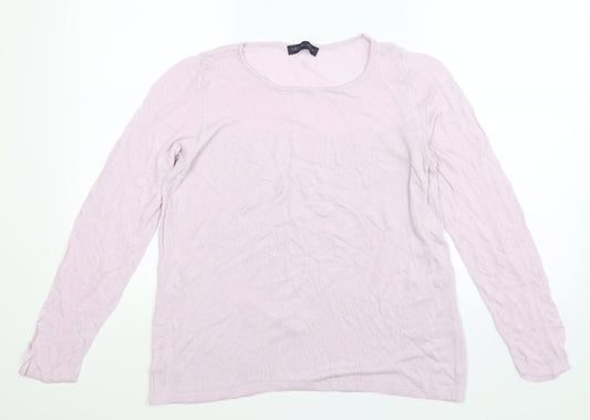 Marks and Spencer Womens Purple  Knit Pullover Jumper Size 16