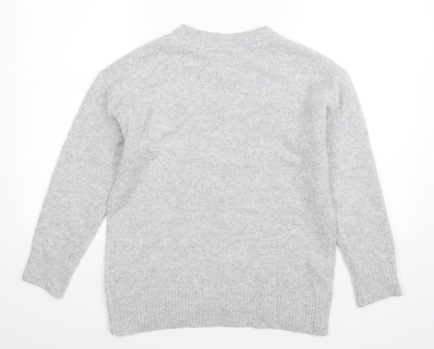George Womens Grey  Knit Pullover Jumper Size S