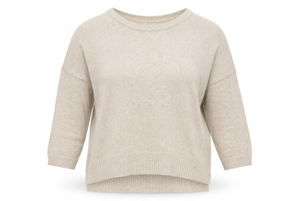 H&M Womens Beige  Knit Pullover Jumper Size XS