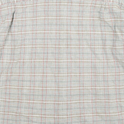 Brand and care label for Sasperilla women’s multicoloured check basic button-up, size M