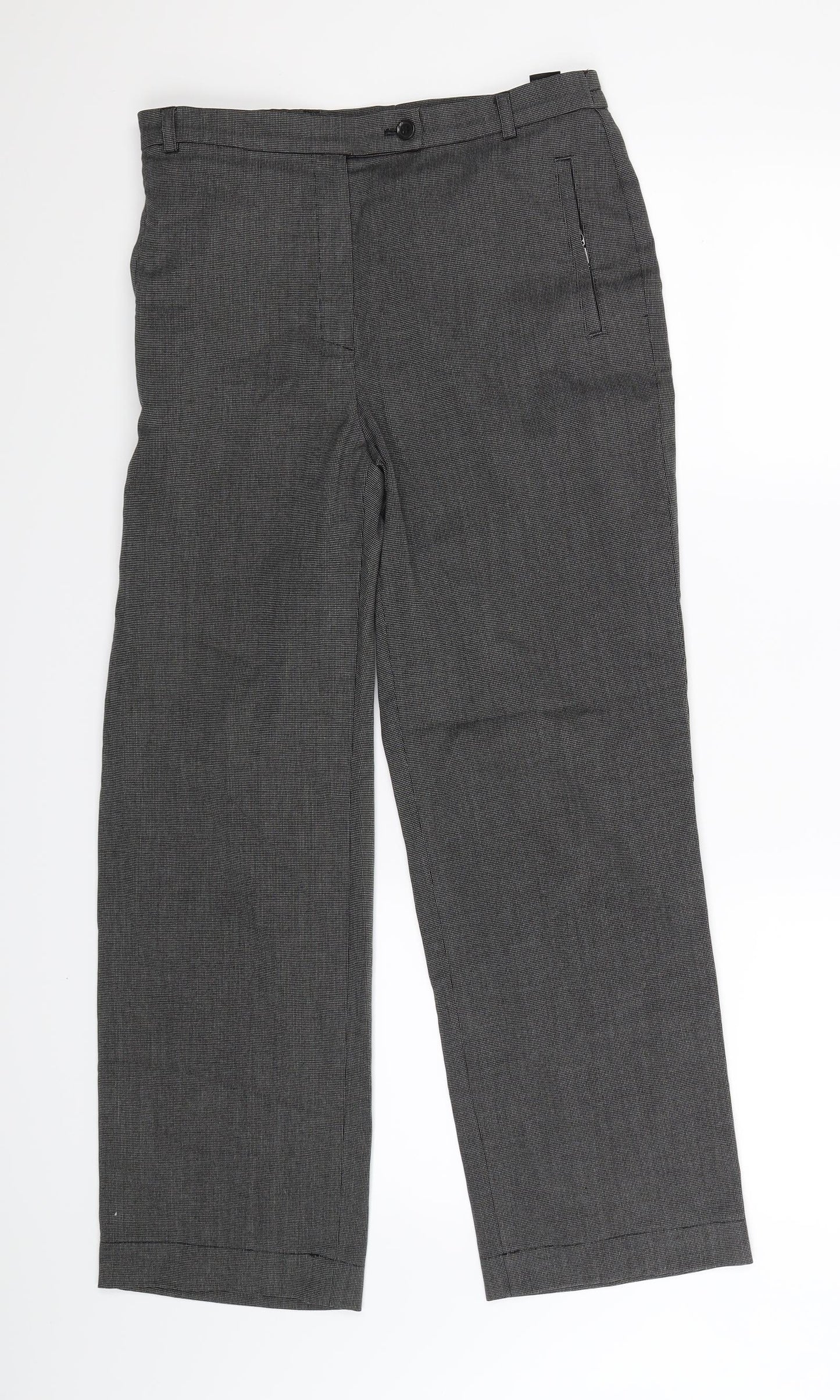 Marks and Spencer Womens Grey   Trousers  Size 12 L26 in