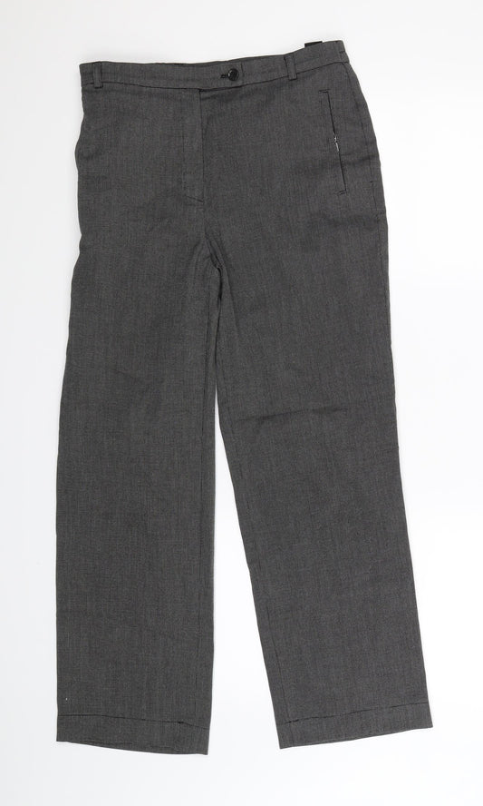 Marks and Spencer Womens Grey   Trousers  Size 12 L26 in