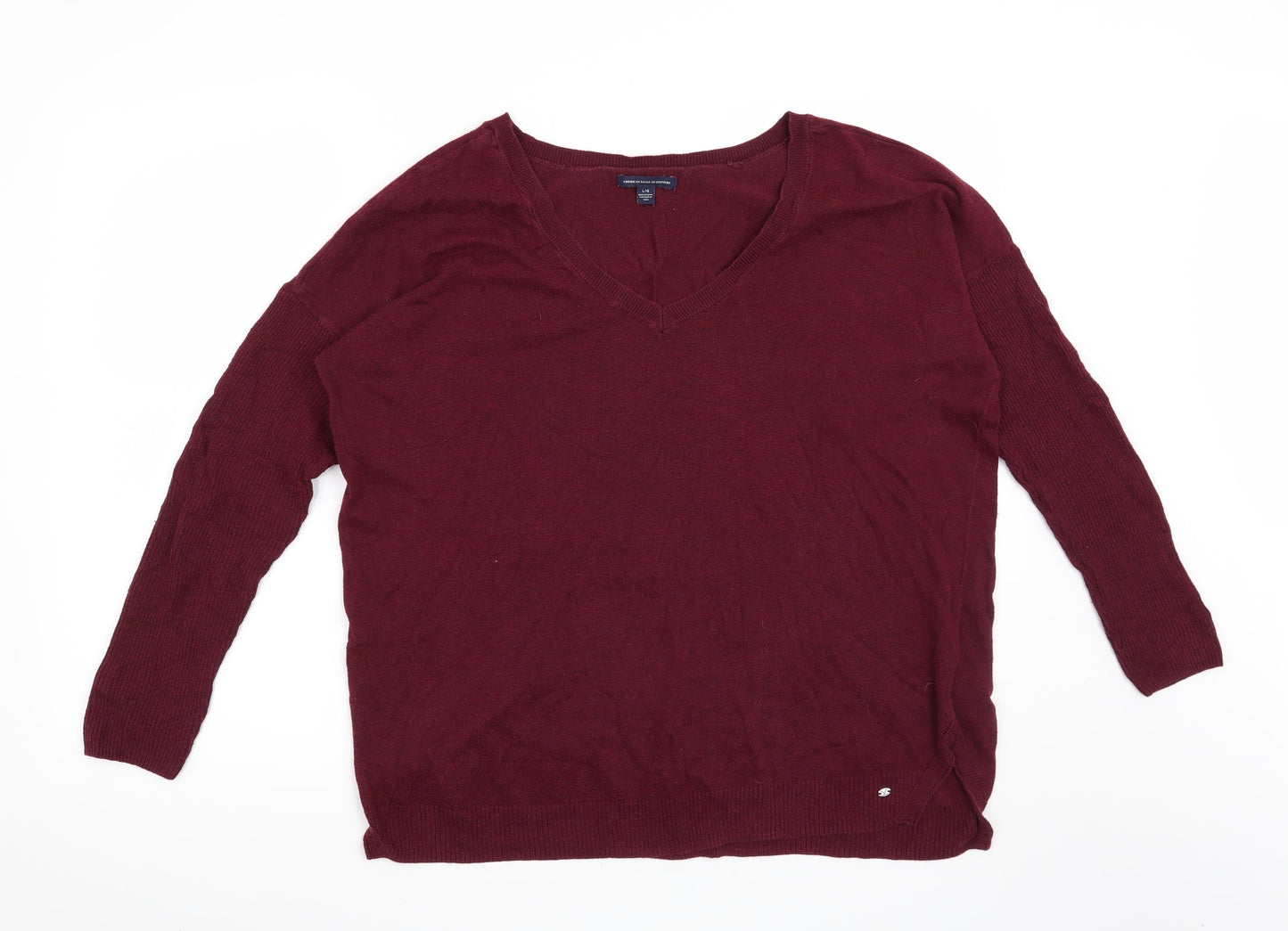 American Eagle Outfitters Womens Red   Pullover Jumper Size L