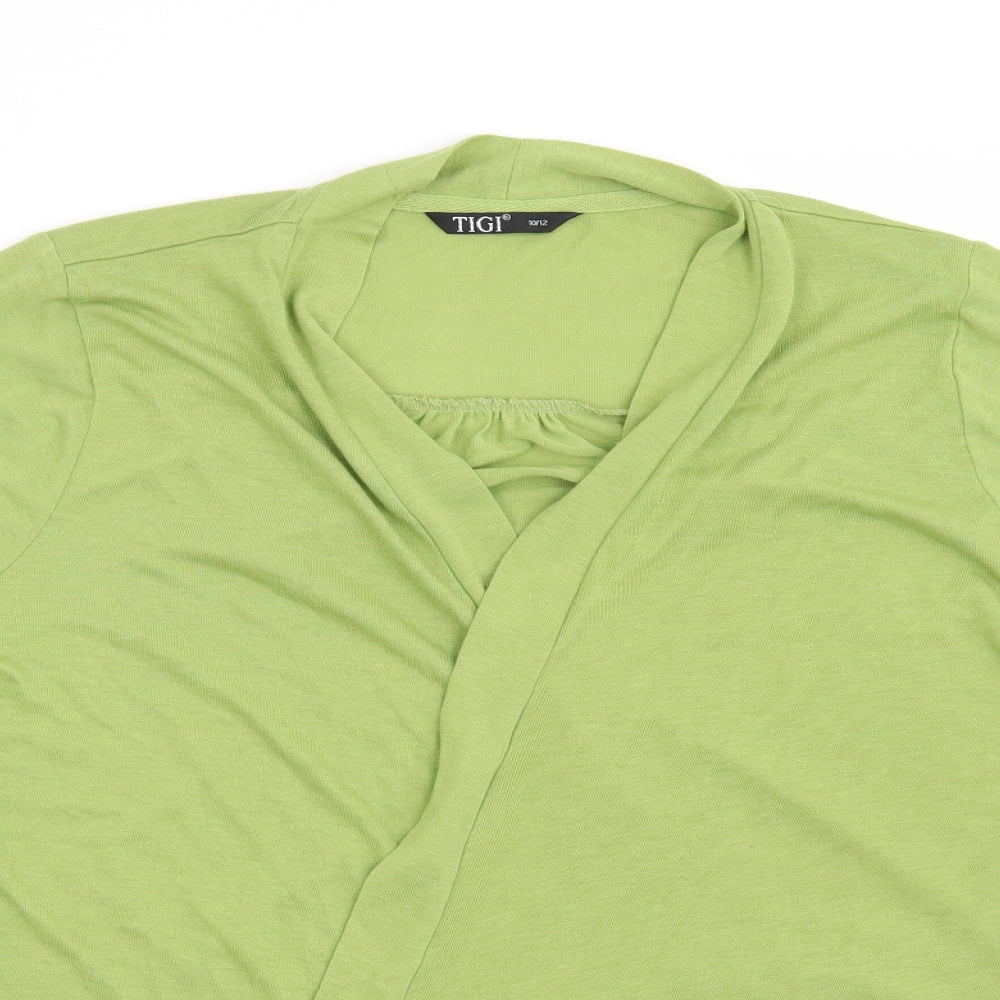 Tigi Womens Green   Basic Blouse Size 10