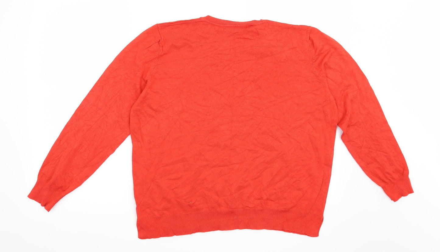Georg Womens Red   Pullover Jumper Size 18