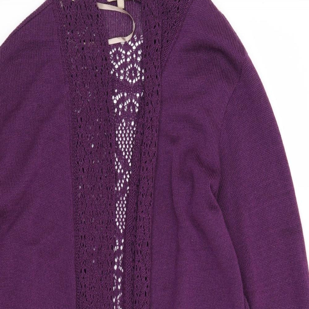 Soon Womens Purple   Cardigan Jumper Size 16