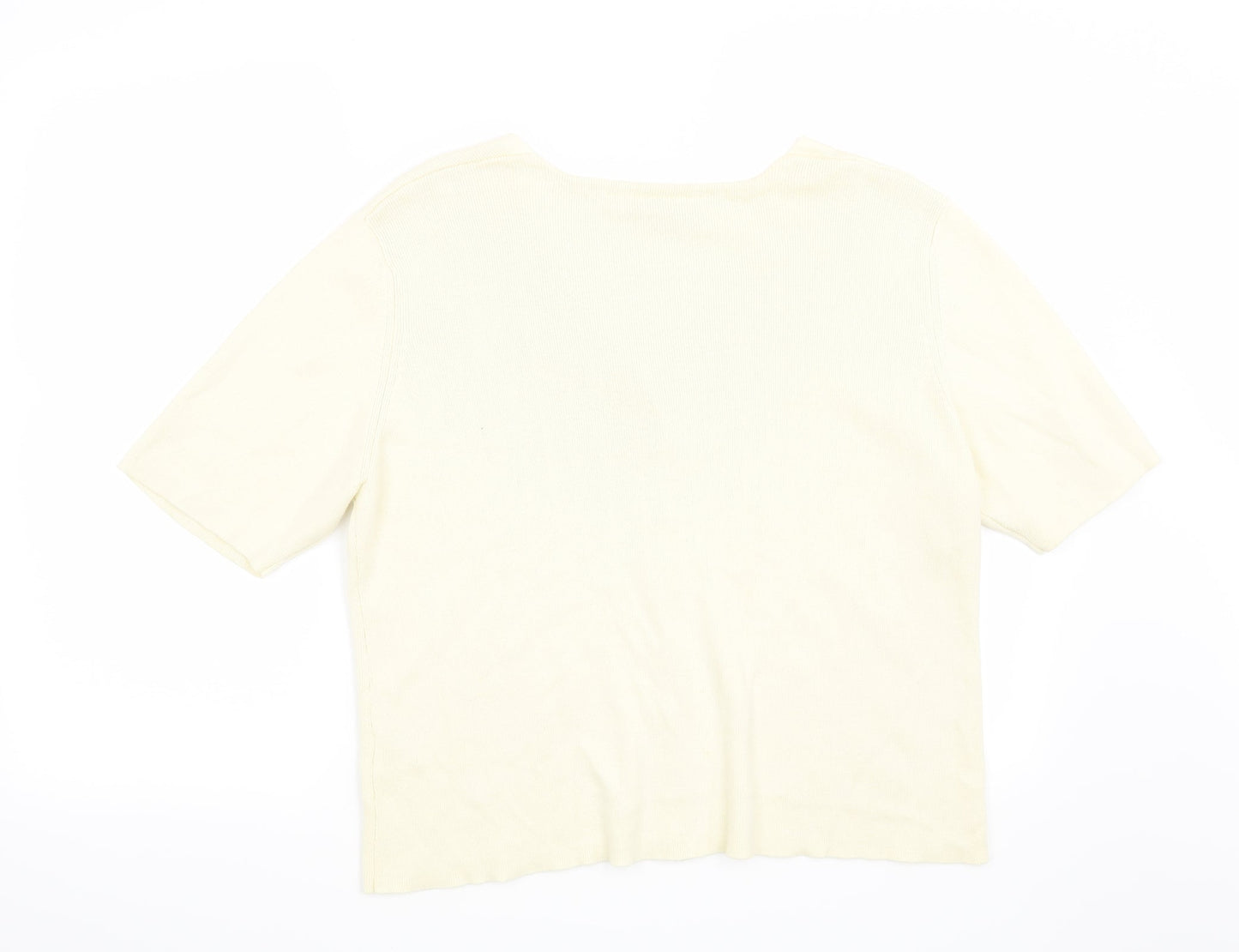 Kaleidoscope Womens Beige   Cardigan Jumper Size 18