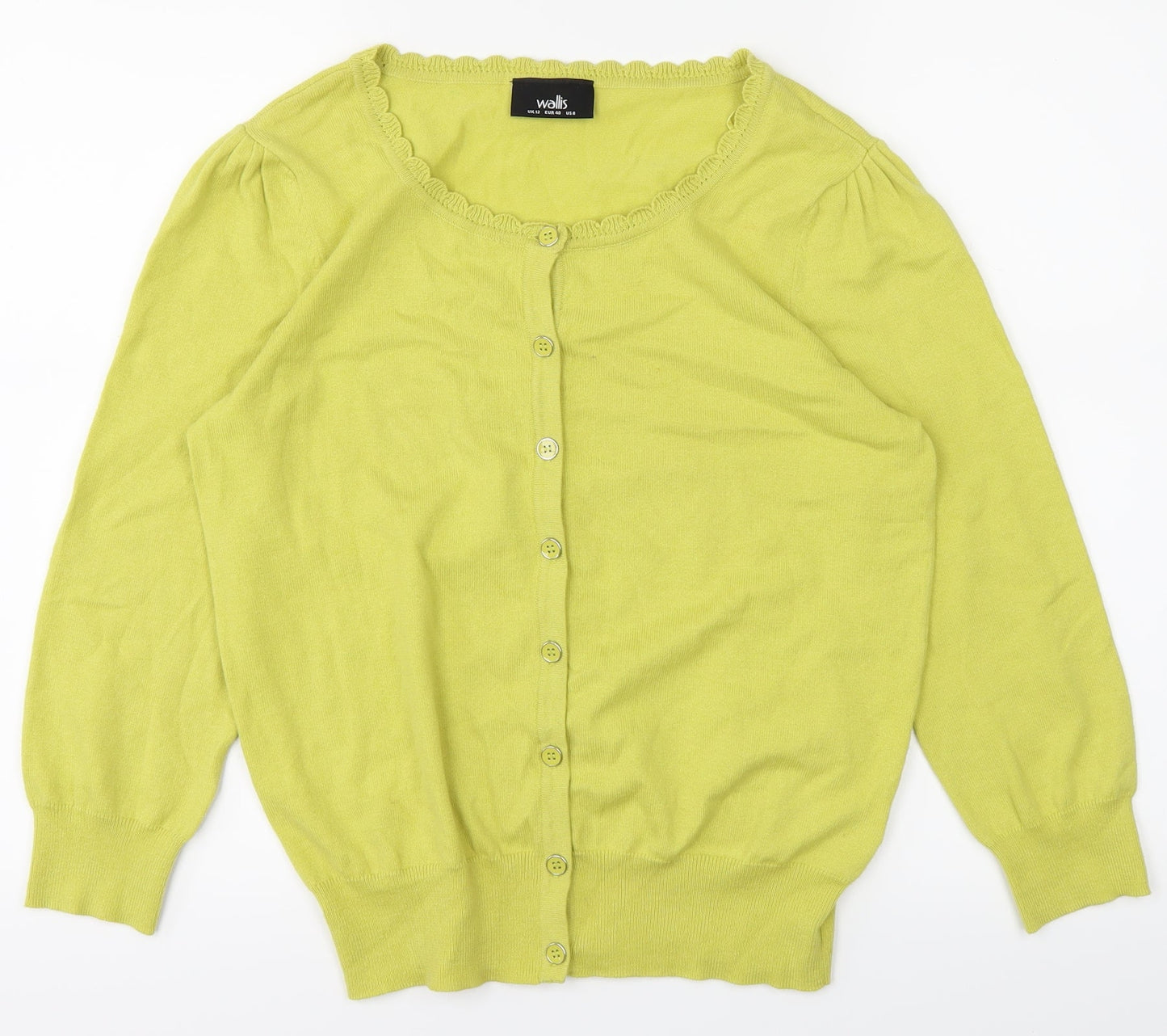 Wallis Womens Yellow   Basic T-Shirt Size 12