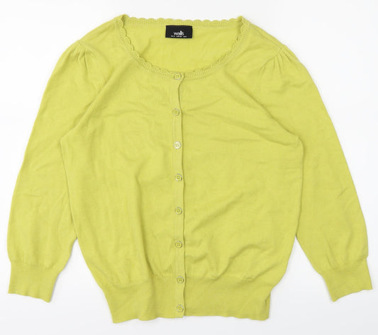 Wallis Womens Yellow   Basic T-Shirt Size 12