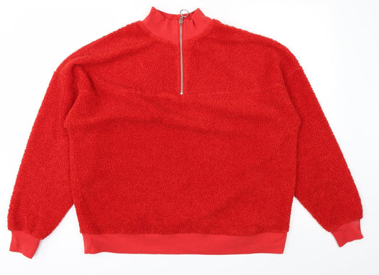 New Look Womens Red   Pullover Jumper Size 12