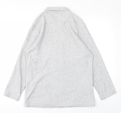 Back view of Holmewood women’s grey full zip jumper, size UK 10