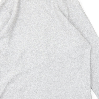 Brand and care label for Holmewood women’s grey full zip jumper, size UK 10