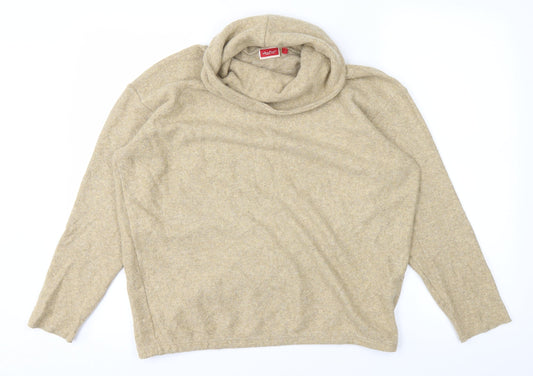 Vacknox Womens Yellow  Knit Pullover Jumper Size S