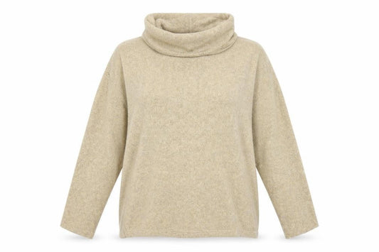 Front view of Vacknox women’s yellow knit jumper, size S