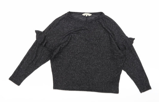 F&F Womens Grey  Knit Pullover Jumper Size 8