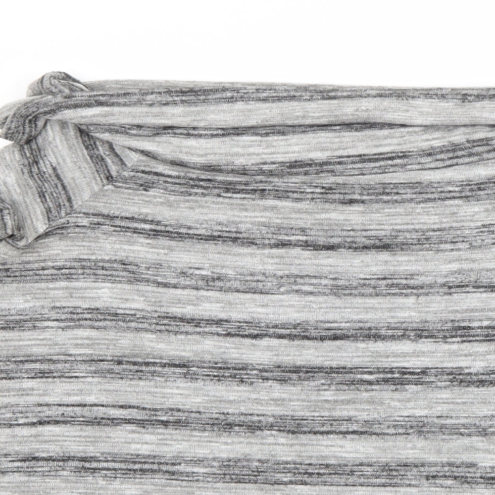 Papaya Womens Grey Striped  Pullover Jumper Size 10